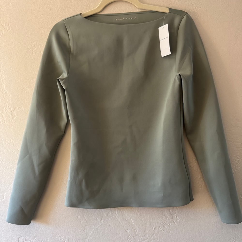 Abercrombie & Fitch | Sage Green Women's Top